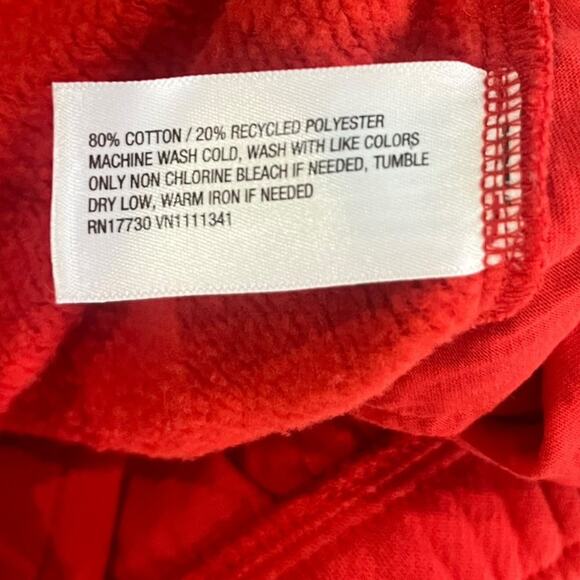 Universal Threads Womens Sweatpants Medium Red Very Wide Leg Cut Off Barrel Raw - Picture 8 of 8